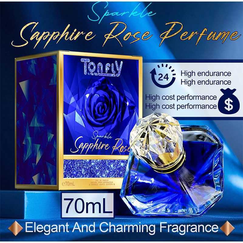 Blue Diamond Womens perfume Flower Rose perfume 70ml Luxury LEau De perfume spray Elegant Charming and Durable Ocean Tone perfumeXJ250409