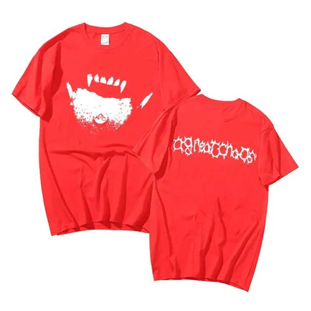 Ken Carson AGC Actual Hate Youth X Upper T-shirt A Big Mess Opium Printed Mens T-shirt 100% Cotton T-shirtXJ250409