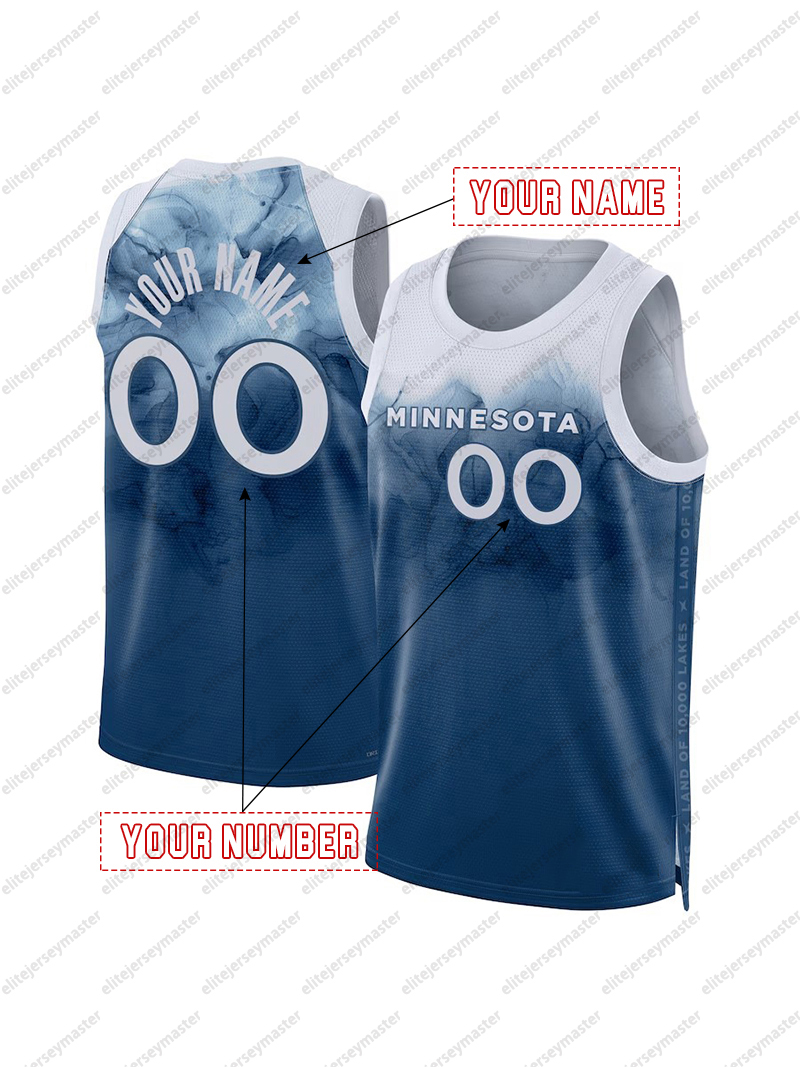 Anthony Edwards 5 Custom Basketball Jersey Gobert Stitched Personalized Customized Jerseys Custom Any Number Name