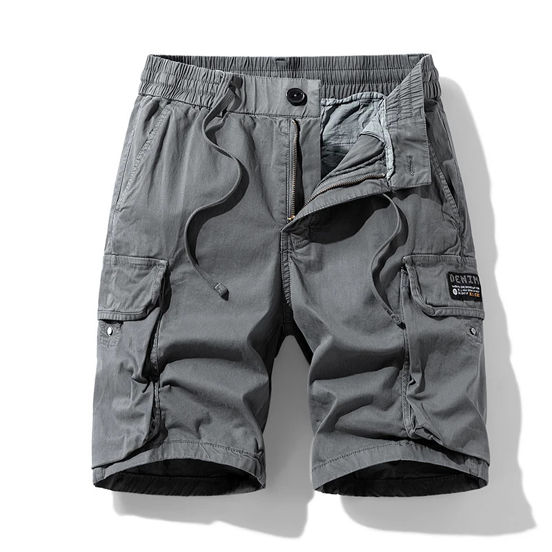 Summer Men Cotton Cargo Shorts Mens Jogger Sport Casual Beach Shorts Man Bermuda Streetwear Outdoor Fashion Shorts Pants Trouser 250407