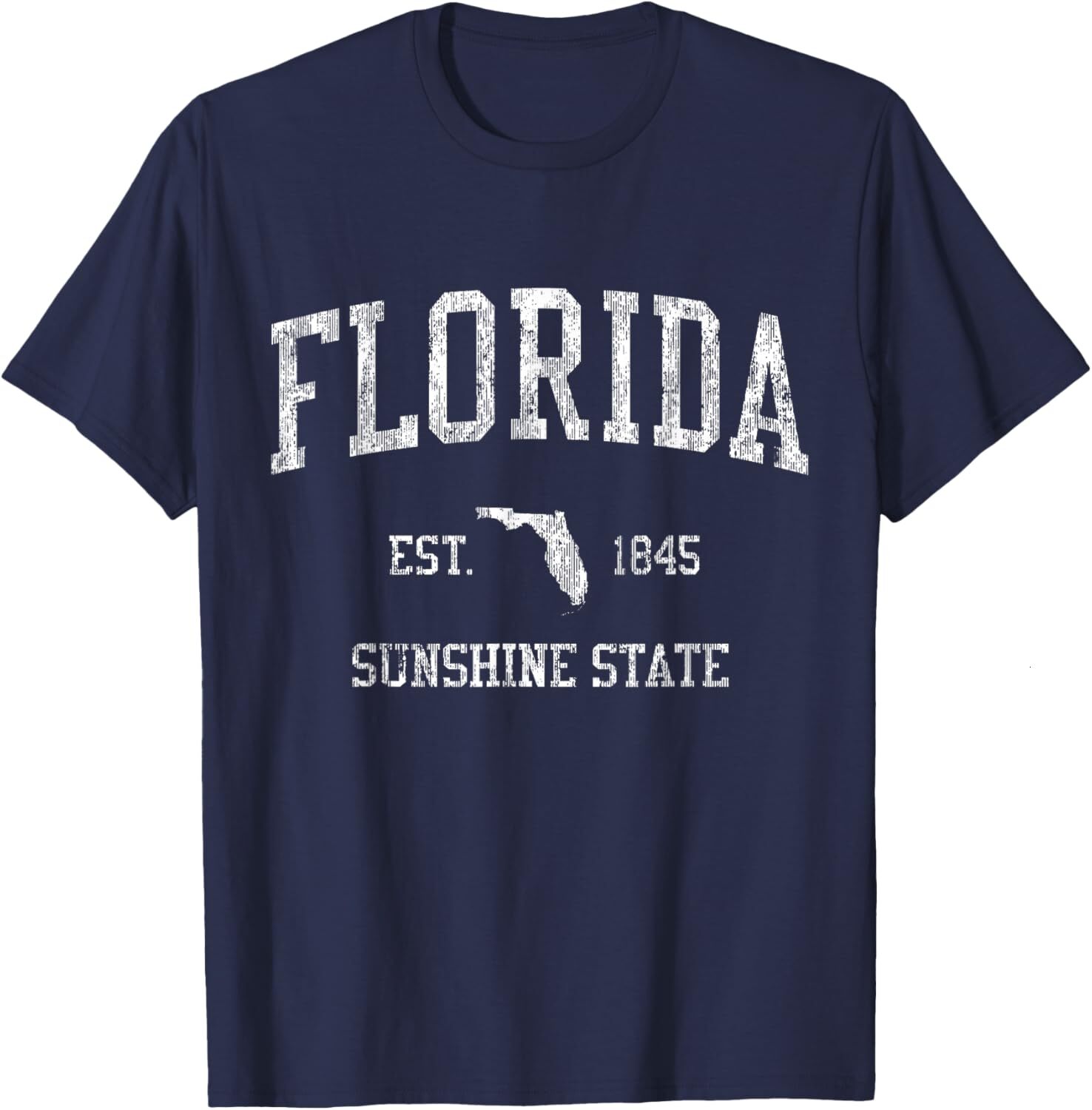 T shirt for Mens Florida T-Shirt Vintage Sports Design Floridian FL Tee Graphic Tee Casual Tops Clothes Short sleeve cool