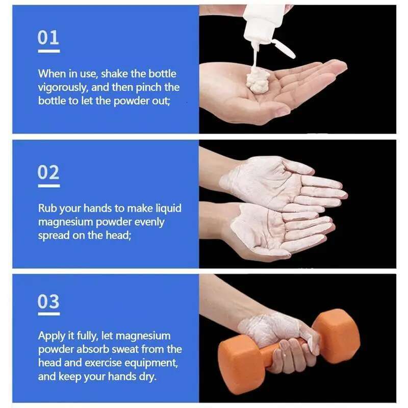 Sports Powder Fiess Lifting Anti Slip Cream Grip Liquid Magnesium For Pole Dancing Rock Climbing Indoor
