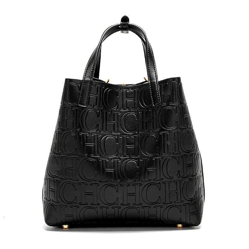 CHCH 2025 New Fashionable Classic Women's Handbag Simple And Versatile Large Capacity Bucket Bag
