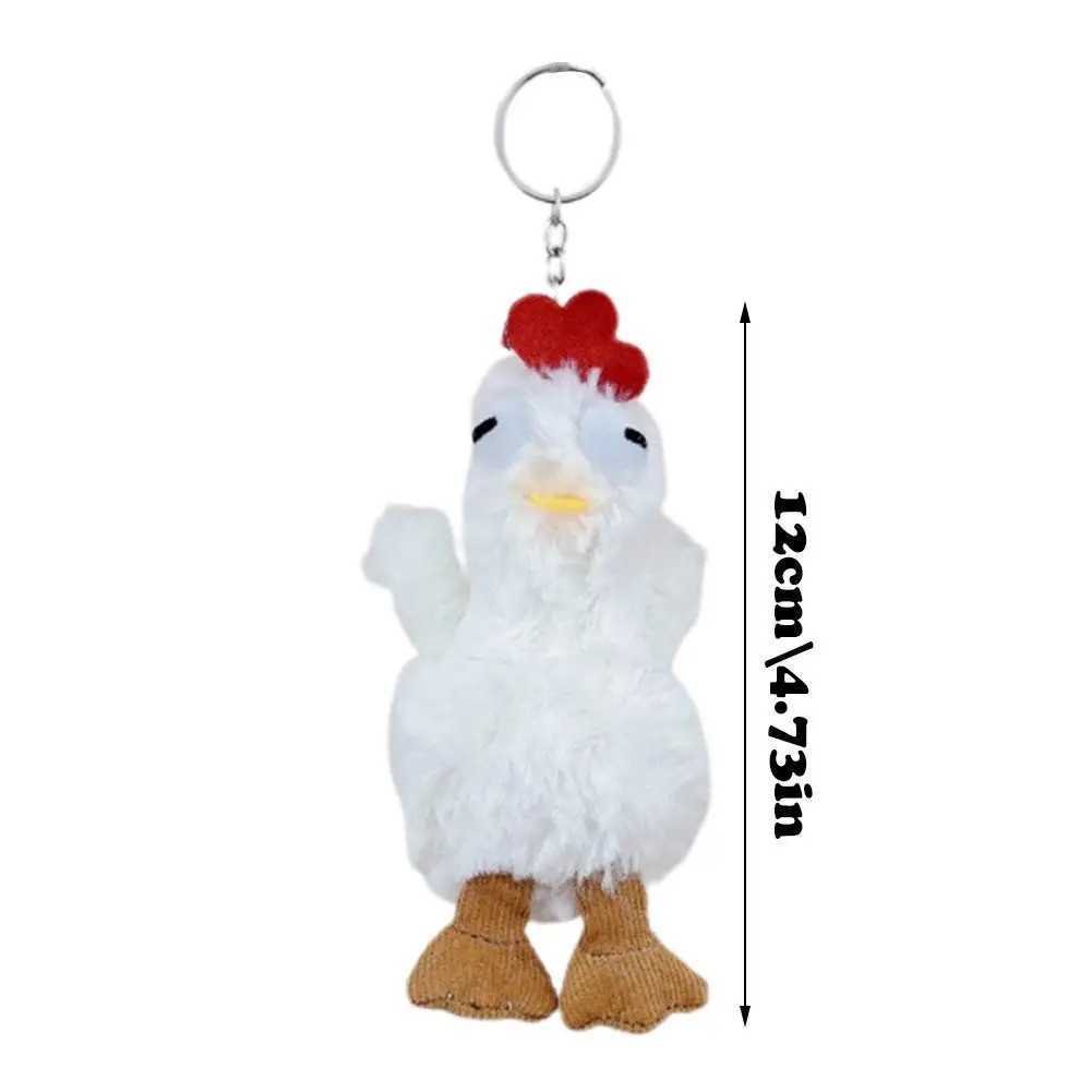 Plush chicken pendant soft cartoon mother egg layer hen keychain filled doll toy hanging decorative bag pendant bag decorationXJ250409