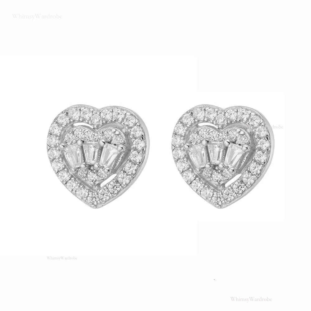 Vvs Quality Sterg Sier Women Moissanite Stud Earring For MenFine Jewelry Screw Back Gra Certificated Iced Out