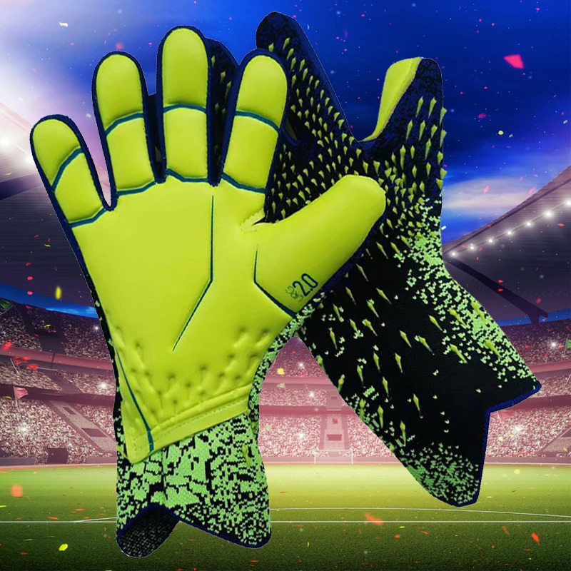 Adults Professional Goalkeeper Gloves Football Latex Thickened Protection Goalkeeper Soccer Sports Football Goalie Gloves 250409