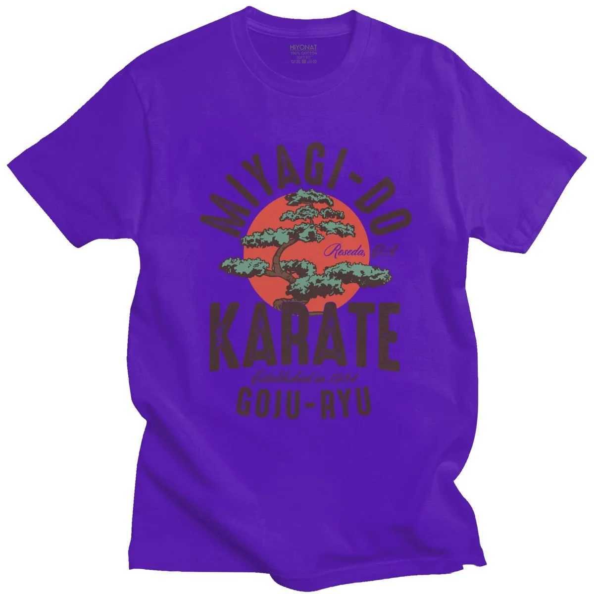 Retro Miyagi Do Inspired Karate Childrens T-shirt Mens Cotton Cobra Kai T-shirt Japanese Kung Fu T-shirt Short Sleeve T-shirt 65731XJ250409