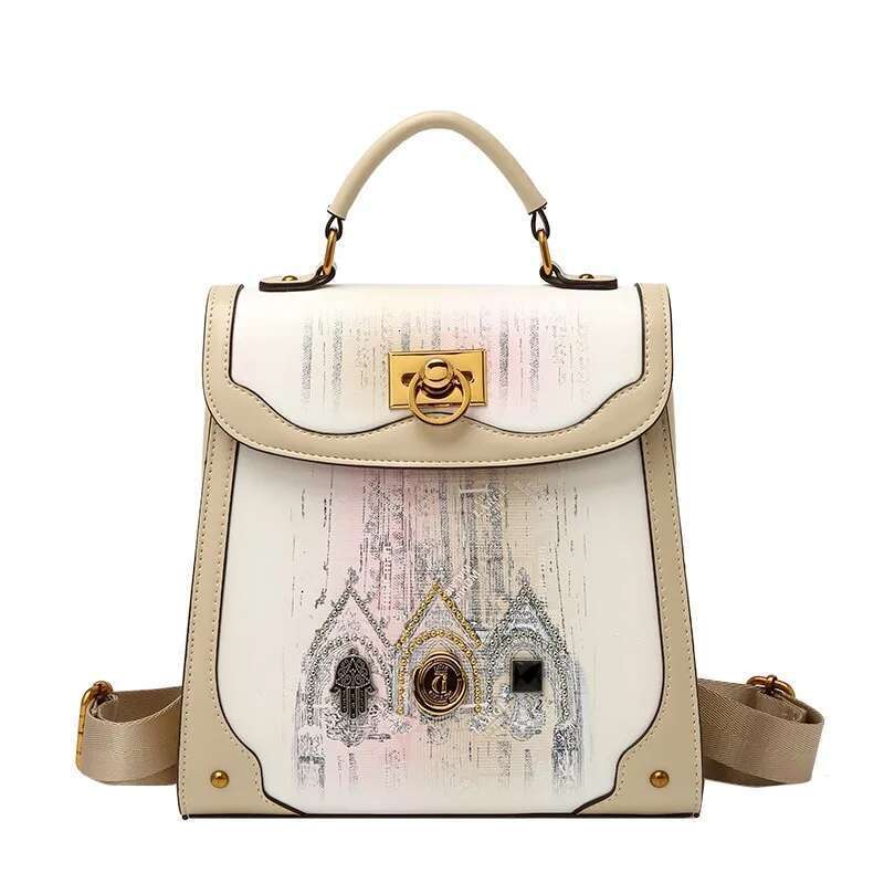 Women's Bags Brand genuine leather shoulder bag for women's 2024 new summer high-end fashion travel small backpack, handbag