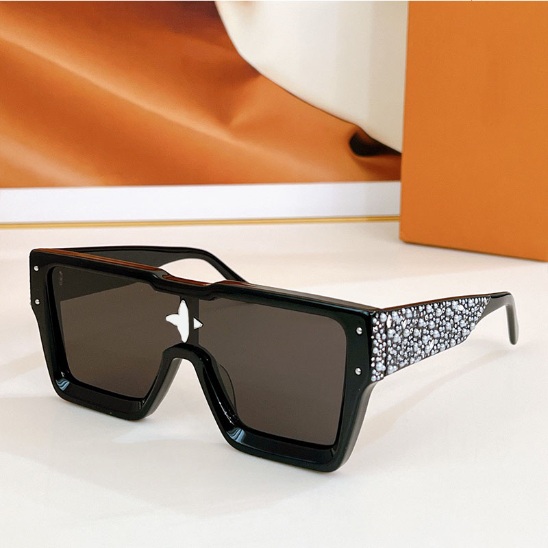 Mens Cyclone Sunglasses Z1578W Luxury Designer sunglasses Acetate Frame Crystal Decoration Autumn/Winter Iconic Style Fashion Goggles UV400 Random Box