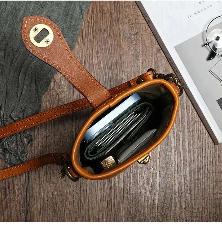 High Fashion S 2025 Shoulder For Moible Genuine Leather Woman Phone Pouch Outdoor Ladies Sg Bag