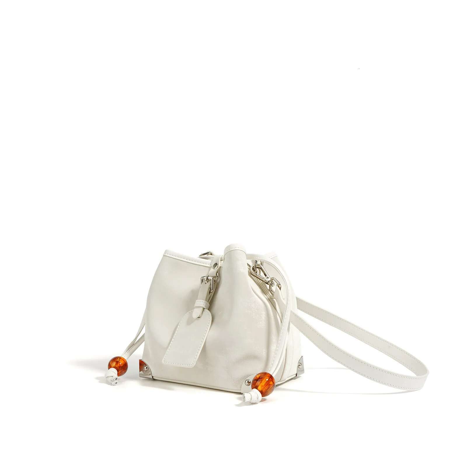 Design Satin Women Purses Handbags Fashion Bucket Bag Genuine Leather Woman Shoulder Crossbody Bags
