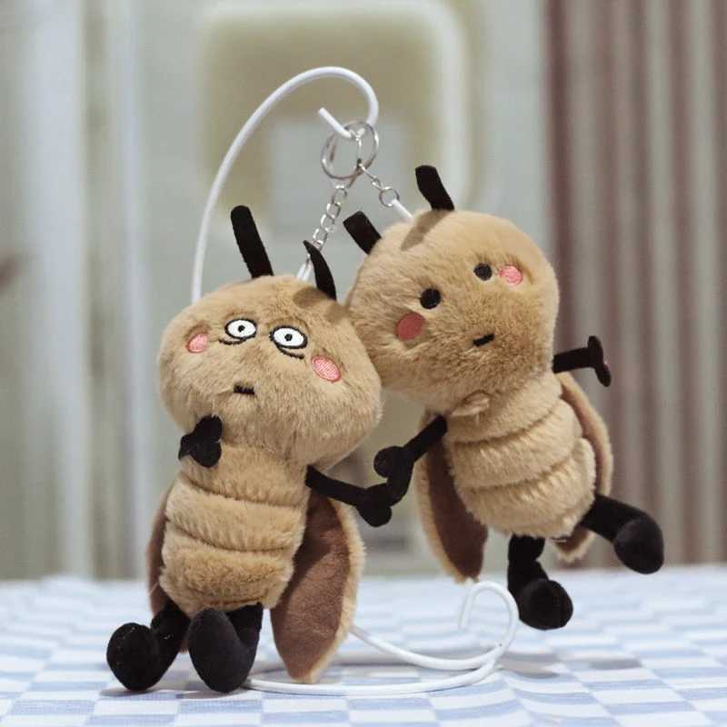 Fun and Cute Animals Cockroach Simulation Cartoon Insect Doll Keychain Birthday Gift Friend Pendant Decorative Keychain 20cmXJ250409