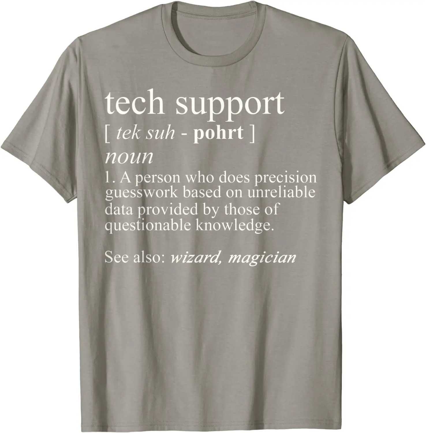 Technical support defines shirts fun and cute computer nerd gift T-shirts cotton mens tops printed T-shirts crazy new arrivalsXJ250409