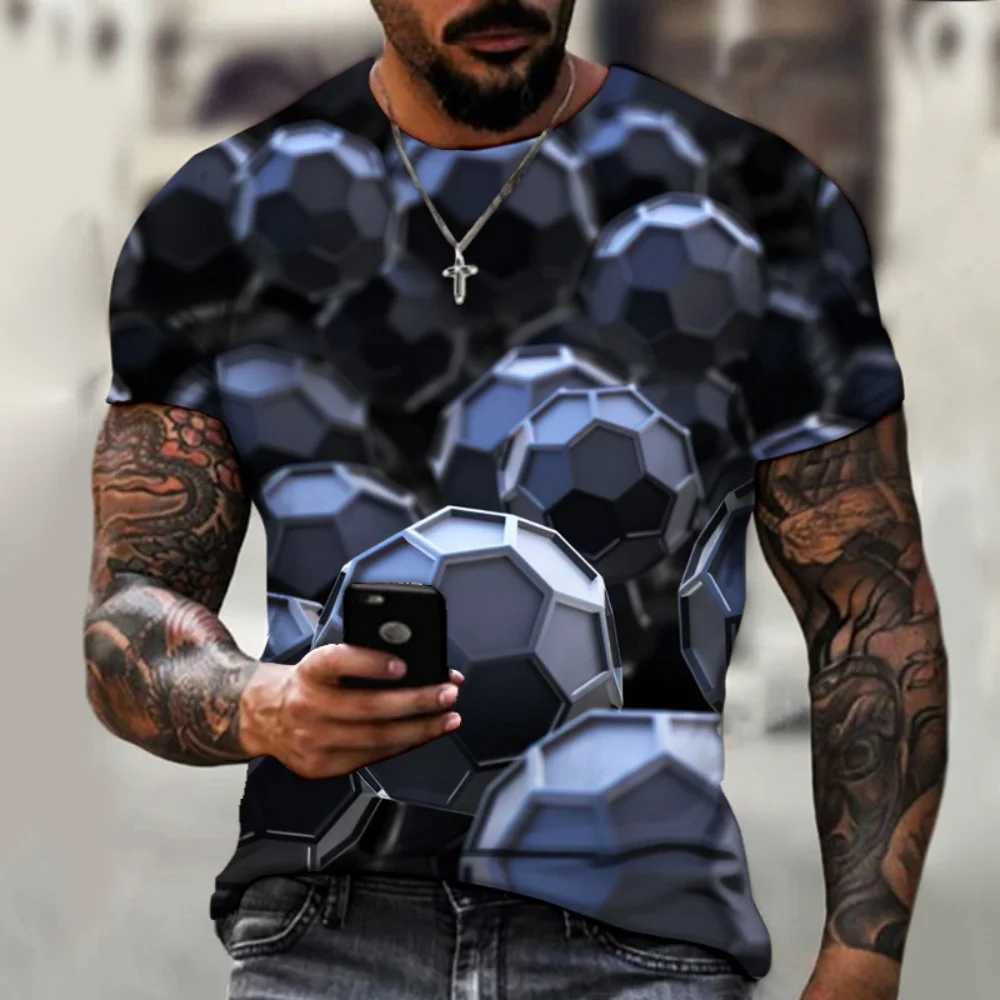 3D digital printing mens T-shirt fashion hip-hop O-neck short sleeved top abstract Harajuku mens T-shirt oversized mens clothingXJ250409
