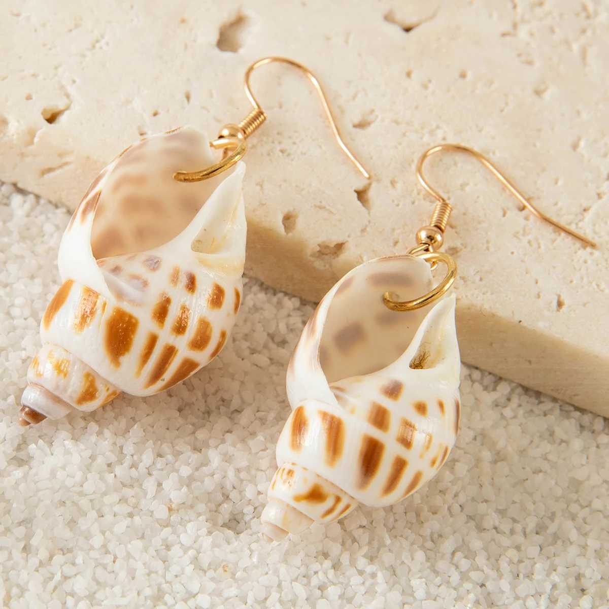 Tocona 5pair/sets Bohemian Conch Shell Earrings Set for Women Exuquisite Starfish Summer Jewelry Accessories 26904 Z250408