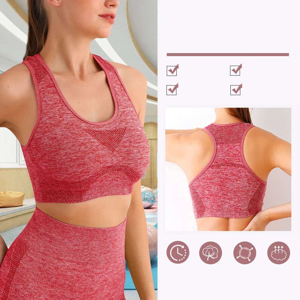 Seamless Set Workout Outfits for Women 1 Piece Sport Bra High Waist Shorts Yoga Leggings Sets Fiess Gym Clothing