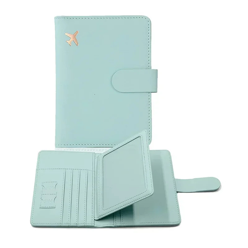 Passport Cover PU Leather Mens and Womens Travel Holder with Credit Card Wallet Protection 250408