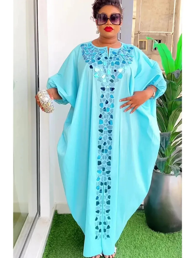 Abayas for Women Dubai African Muslim Fashion Dress Caftan Marocain Evening Party Satin Boubou Robe Djellaba 250409