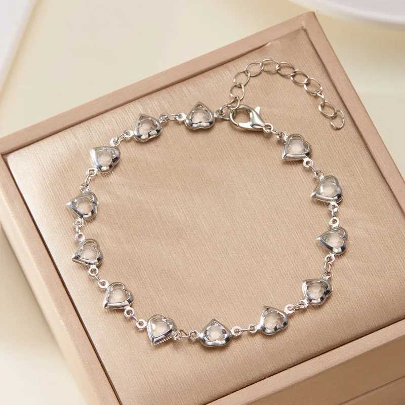 Charm Red Cherry Anklets for Women Vintage Boho Zircon Love Heart Flower Foot Leg Ankle Chain Girls Beach Party Jewelry Gifts Z250408