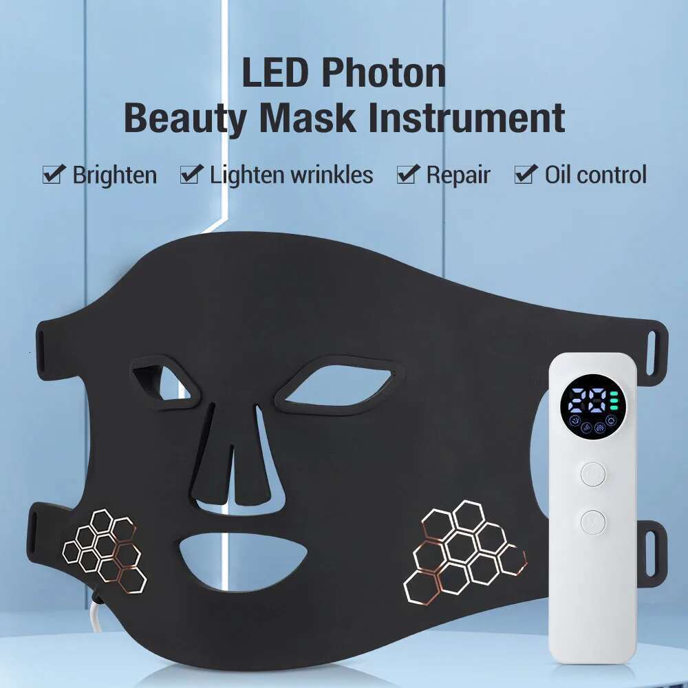 Red Light therapy Mask 460nm 660nm 850nm LED Beauty Devices Face Instrument Rejuvenation Anti Aging Wrinkle Skin Repair