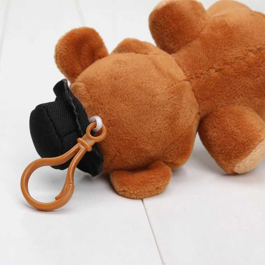 15cm Ted Bear Plush Keychain Cute Fazbear Stuffed Doll Plush Bear Pendant Gift Creative Party OfferXJ250409