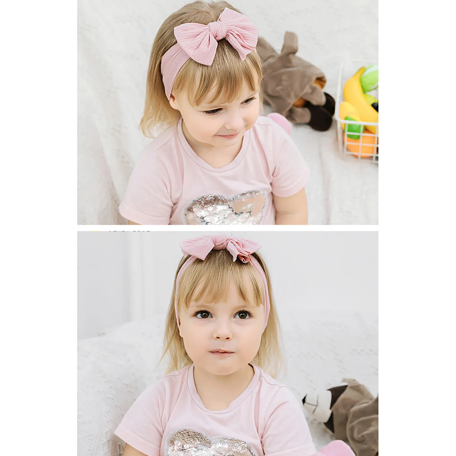 Knitted baby headband ribbed arch elastic soft nylon born headband baby girl headband baby headband 250409