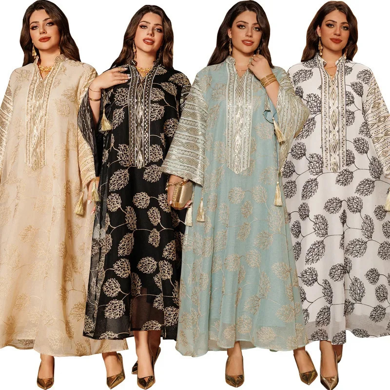 The styles of Abaya womens clothing ed Muslim robes and fashionable dresses are very in Europe the United States 250409