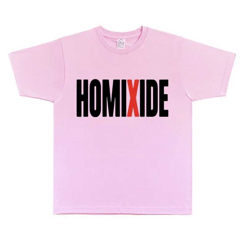 Rap singer Homixide Gang Graphic T-shirt Carti Opium Merch T-shirt mens hip-hop oversized T-shirt mens cotton top T-shirtXJ250409