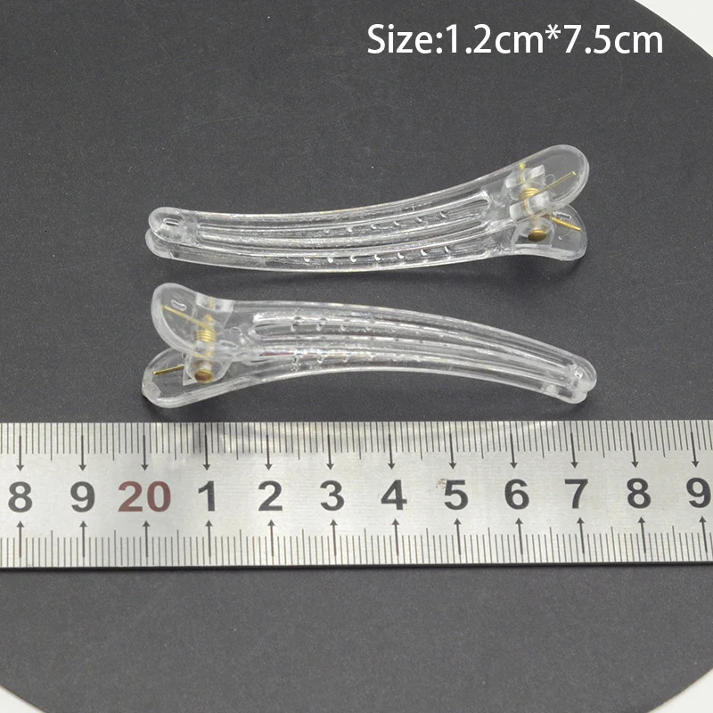 30 pieces various sizes womens transparent ordinary hair clips raw plastic hair clips Duckbill buckets DIY childrens hair clips 250409
