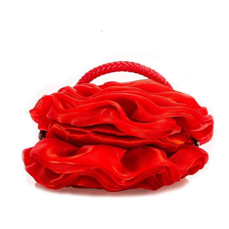 Shape Women's CLARA Women Rose Wer Clutch Purse Satin Handbag Wedding Evening Party Bag Novel