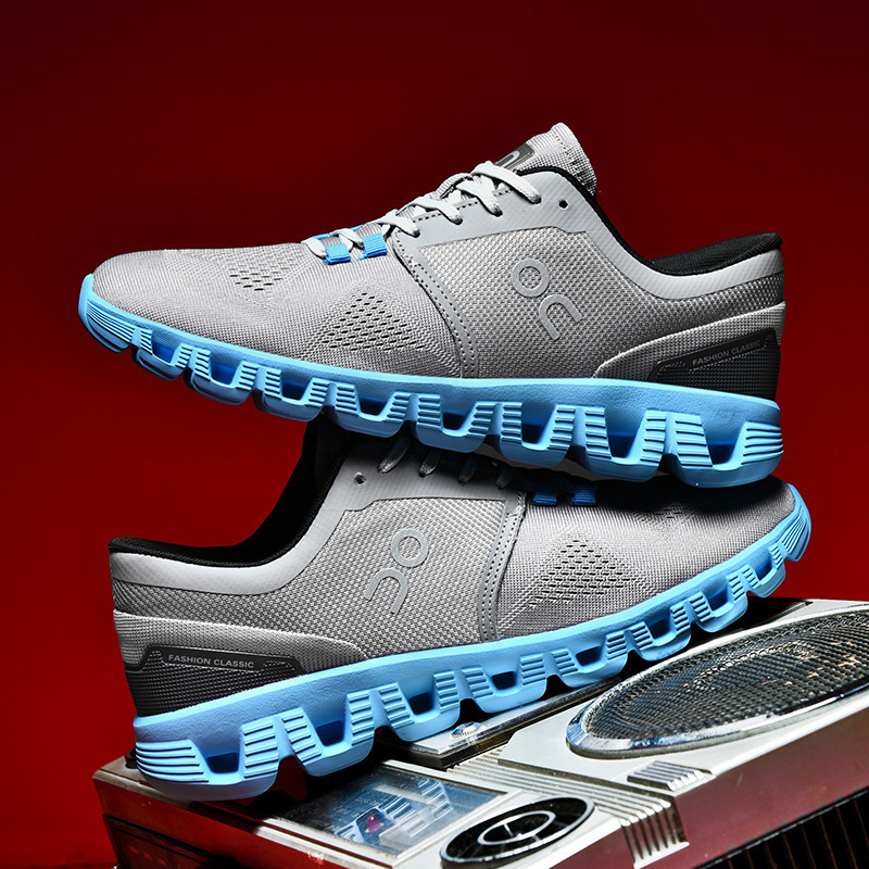 Free shipping designer sport shoe men black white blue gray comfortable breathable wear-resisting outdoor casual shoe 2025