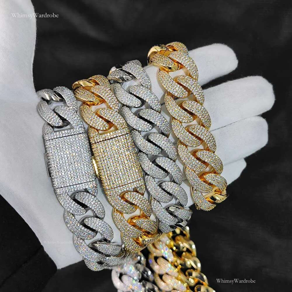 Durable Hip Hop Inspired Cuban k Chains Available in 10mm and 20mm Sizes with Sparkg Cubic Zirconia