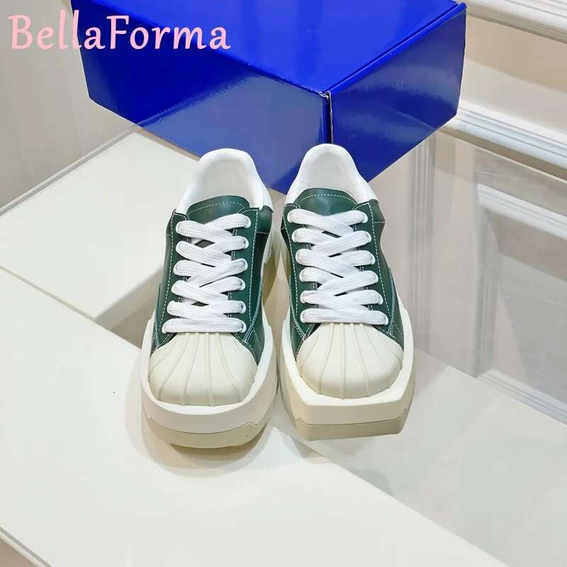 Women's Lace-Up Flats Casual Shoes Irregular Square Head Personalized Creative Niche Design Simple Color Matching Retro Sneakers