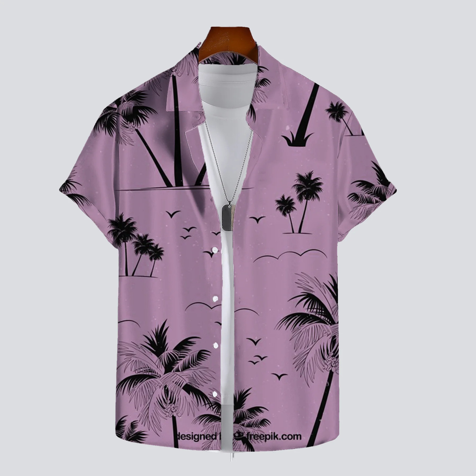 Hawaiian Mens Summer Shirt 3D Tropical Plant Vacation Print Hawaiian Casual Short Sleeve Fashion Retro 250408