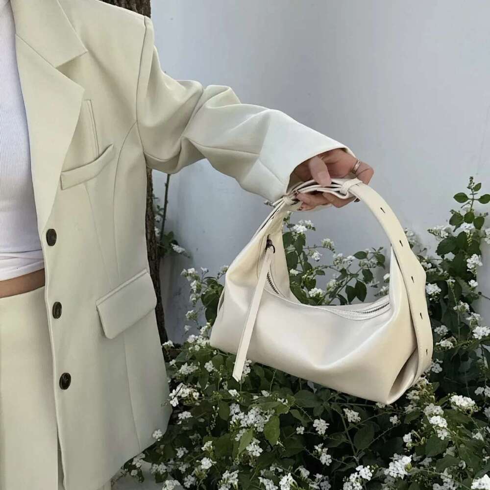 New 2025 Beige Color Short-Strap Shoulder Bag Glossy Cow / Suede Leather Women Handbag Leisure Cowskin Hobo Tote