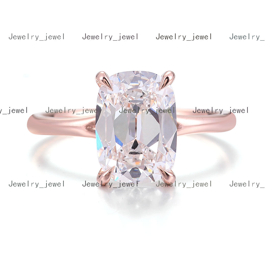 Popular 3ct DEF VS OMC Cushion Lab Diamond With IGI Certificate Moissanite Ring for Women in Silver 10K 14K 18K Custom Ring