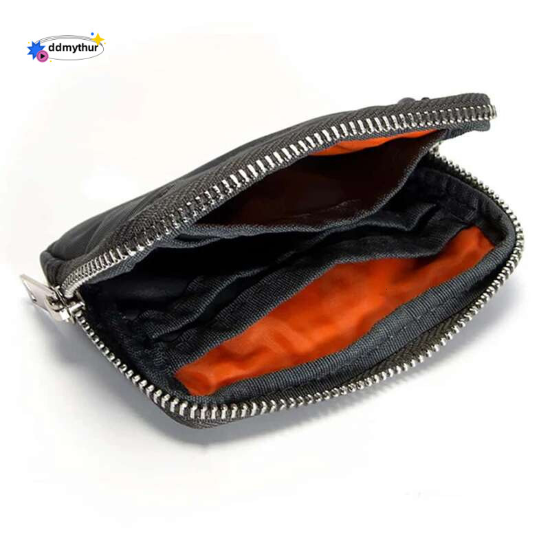 Waterproof Mini Credit Card Men Portable Solid Color Coin Purse Multi Functional Oxford Cloth Zipper Wallet Universal ddmythur