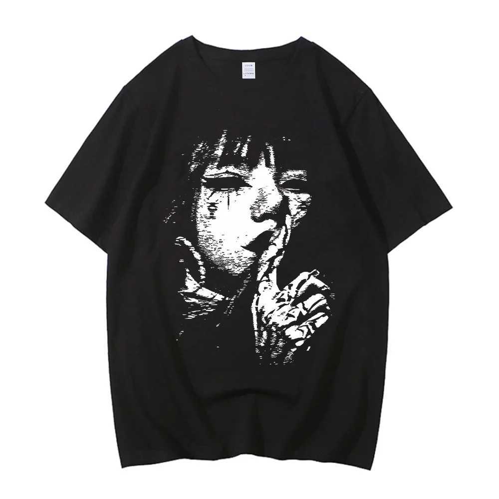 Cartoon Toshiji Ito T-shirt Horror Japanese Master Funny Girl Anime High quality Cotton T-shirt Gift ShirtXJ250409