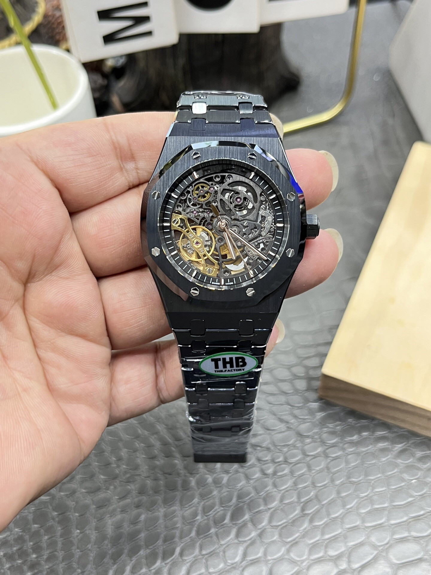 THB 15412 15416 15407 Hollow-out full-automatic mechanical watch Diameter 41mm Thickness 9.6mm V2 Integrated Movement Sapphire Glass Mirror True Ceramic Case