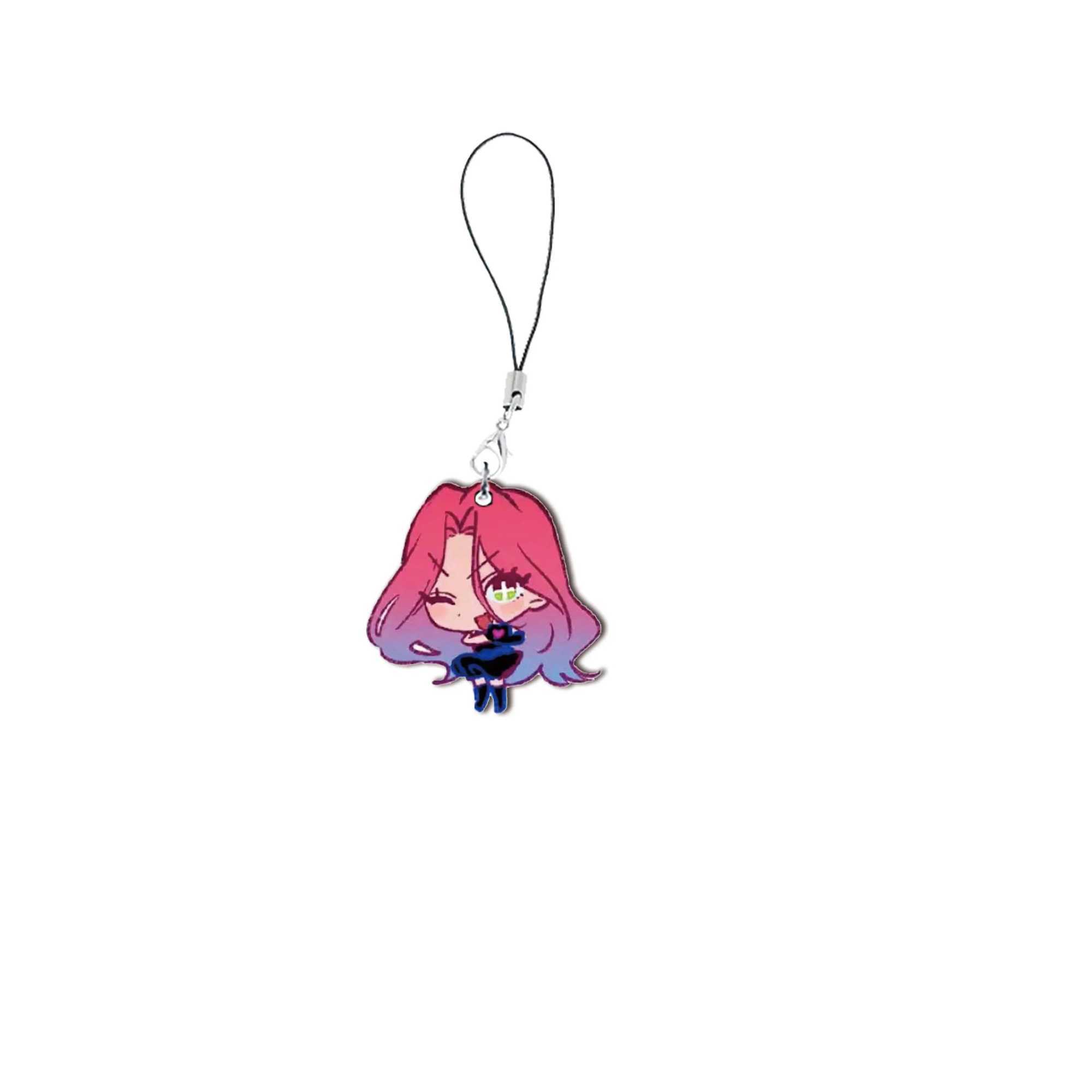 Alien Stage Phone Charm Cartoon Acrylic Mini Pendant Alien Stage Phone Keychain Chain Keychain Fan GiftXJ250409