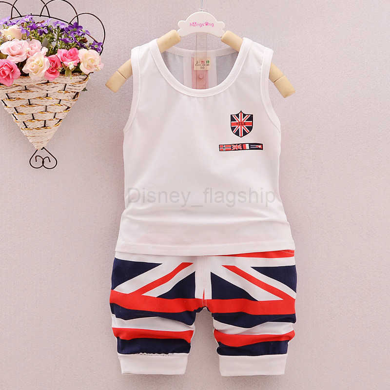Disney Summer Boys Tank Top Set 2020 New Childrens Clothing Korean Edition Small and Medium Childrens Baby Clothes Summer Shorts SetXJ250409