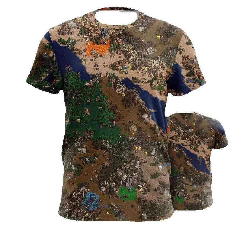 Summer Power Magic Hero Game 3D Printing Men's and Women's Fashion Extra Large Short Sleeve Children's T-shirt Top