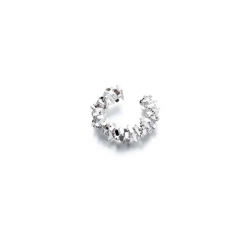 Hot 1 Pcs Irregular Star Clip Earrings For Women Fashion Simple No Piercing Ear Cuff Jewelry Gift Z250408
