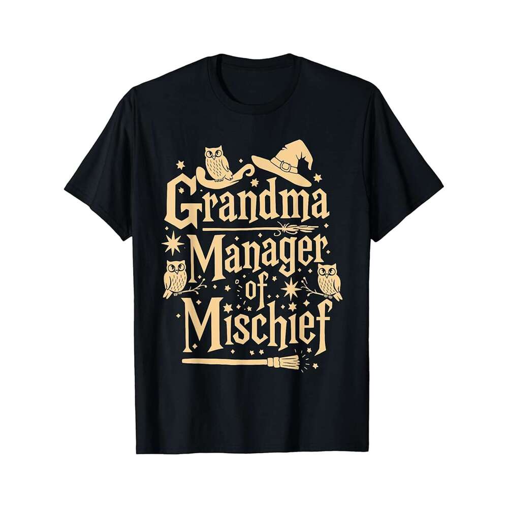 Designer T shirt Funny Men Magical Mom Manager of Mischief Mothers Day - 220g T shits