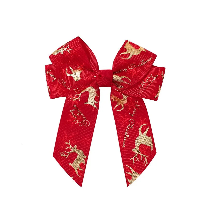 10/20/50 Years Party Christmas Decorations Hair Bow Girls Childrens Christmas Decorations Baby Hair Accessories Gifts 250409