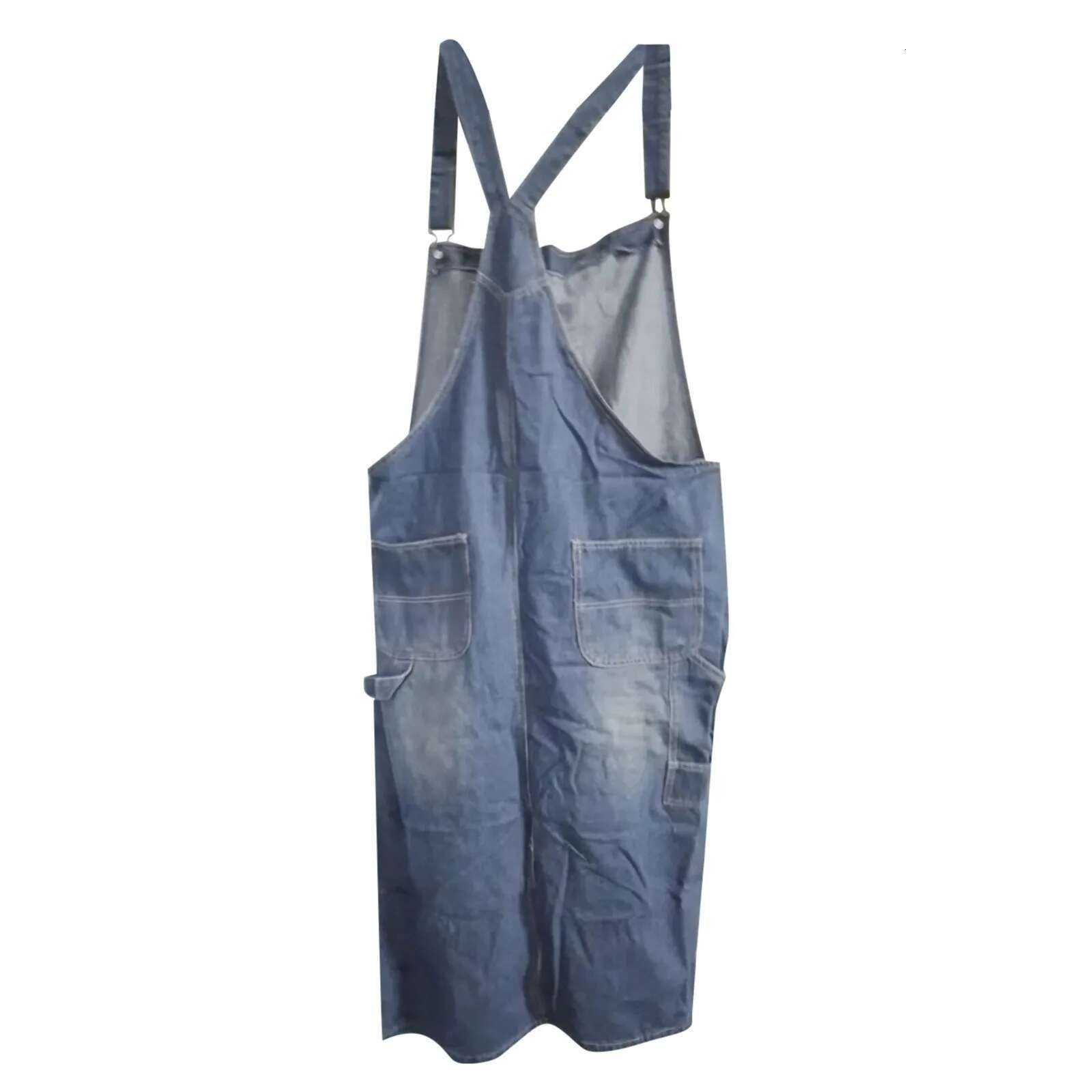Dongdumaoyi Women Strappy Denim Skirt Pockets Straight Splice Dresses A Line Midi Waist Hole Dress Casual Solid Summer Long Skirts