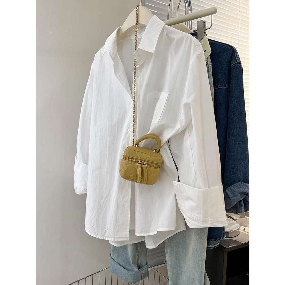 Blue shirt jacket, women's spring autumn design sense, niche shirt, small figure, casual and loose layered long sleeved top