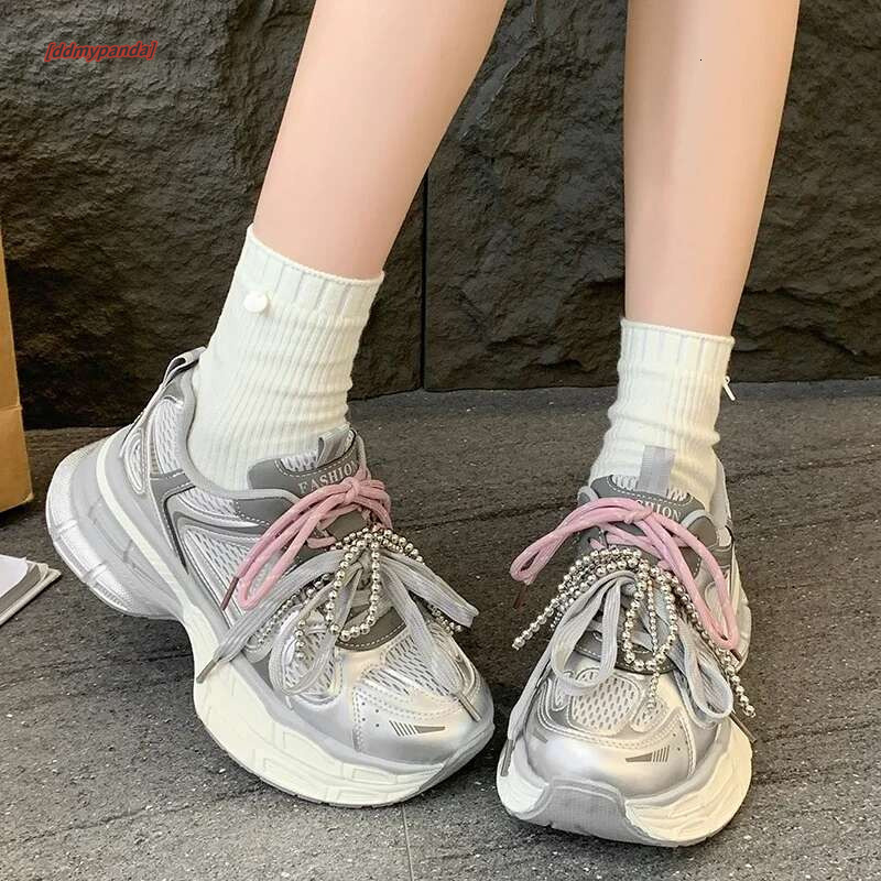 Female 2025 New Mesh Women's Vulcanize Outdoor Breathable Women Sneakers Platform Daily Lace Up Ladies Casual Shoes ddmypanda