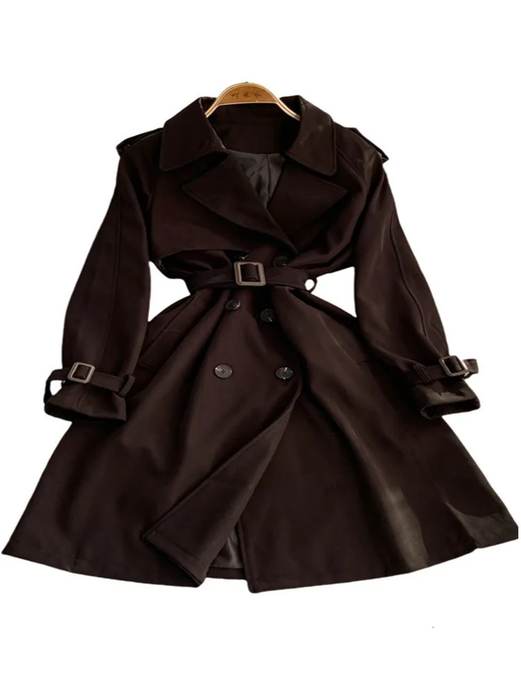 XFPV Womens Temperature Double Breasts High End Windproof Jacket Y2k Korean Fashion AutumnWinter SM11853 250409