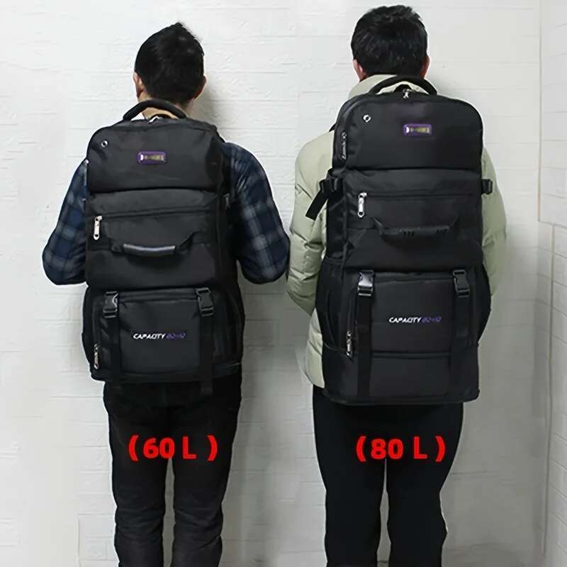 60L 80L Travel Bag Men's Women Large Capacity Climbing Backpack Outdoor Camping Duttle Lage Handbag Trekking Backpacks Hiking